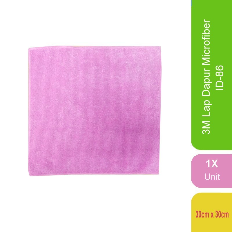 3M Scotch-Brite Kain Lap Dapur Microfiber Serbaguna 30 x 30 CM ID-86