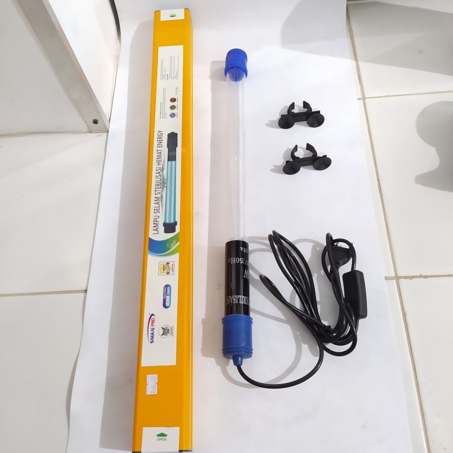 Lampu UV Sakkai Pro 55 W Celup Aquarium Sterilizer Akuarium Kolam Ikan