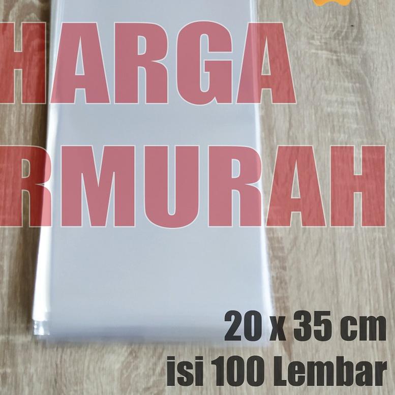 

♥ PLASTIK OPP TEBAL 20 x 35 cm 30 Micron (0,5) PLASTIK KEMASAN ISI 100 PCS / Plastik Kemasan Bungkus Kaos Kaki ☁