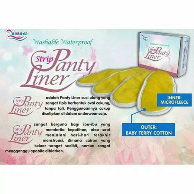Menspad Panty 4in1/Pembalut Pantyliner Cuci Ulang/Pantyliner