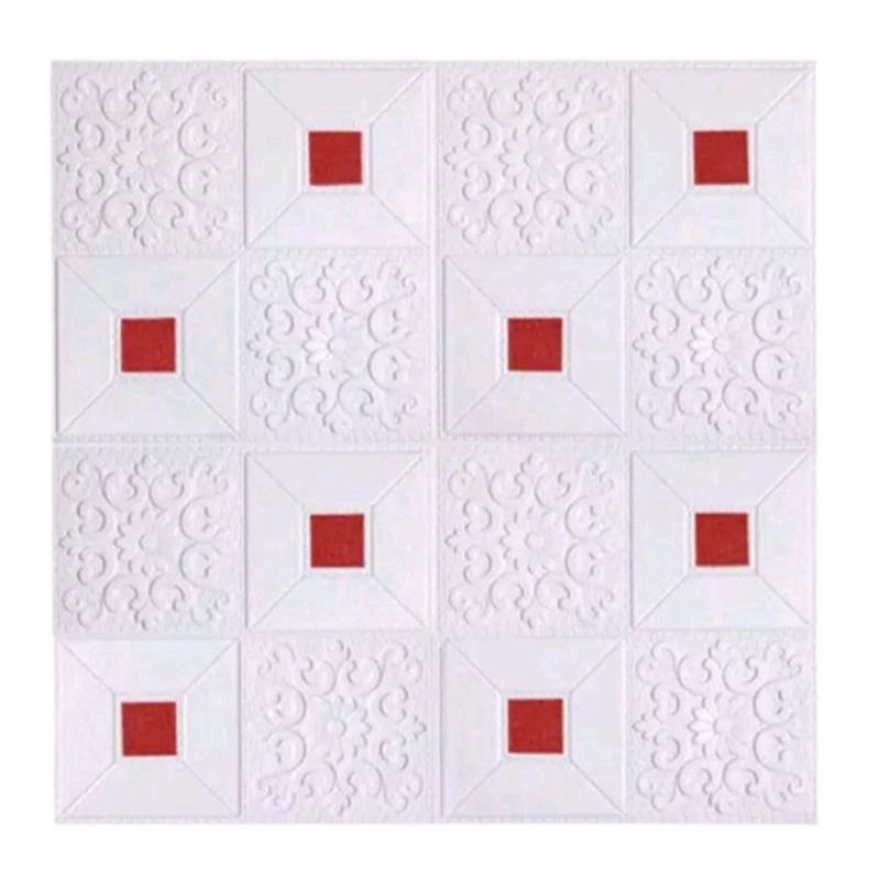 WALLPAPER 3D MOTIF BATIK CLASIC 70X70CM TEBAL 3MM-6