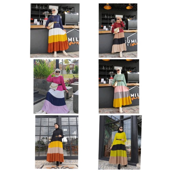 DRESS KUMARA COMBI WANITA PREMIUM  STYLISH