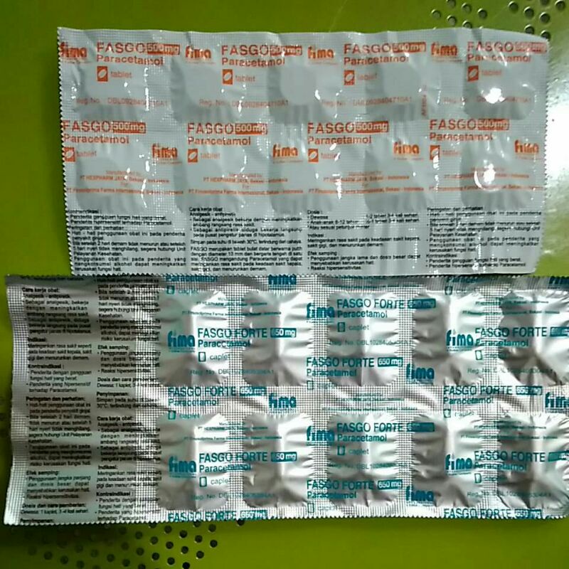 FASGO 500 mg FORTE 650 mg Paracetamol Fima