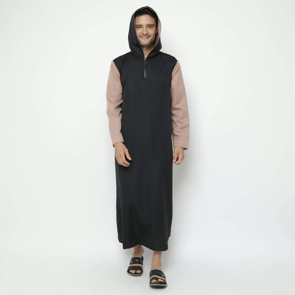 Baju Gamis Pria Model Terbaru Dengan Kupluk 8 Pilihan Warna Kombinasi Shopee Indonesia