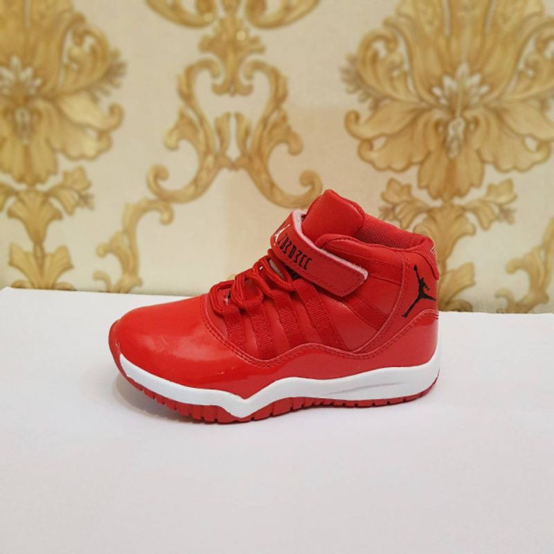 SEPATU JORDAN 11 ANAK PREMIUM HIGH QUALITY SEPATU JORDAN KIDS MERAH