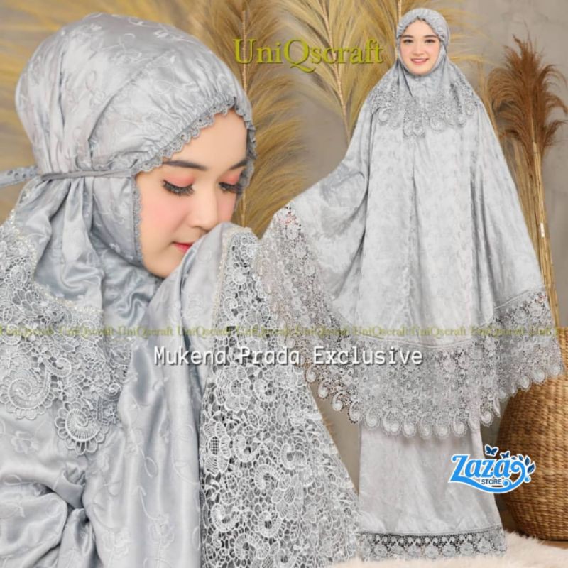 MUKENA PRADA EXCLUSIVE BORDIR ASLI