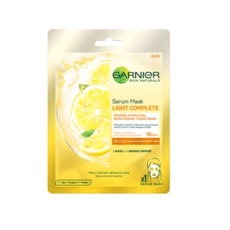 GARNIER serum mask light complete lemon