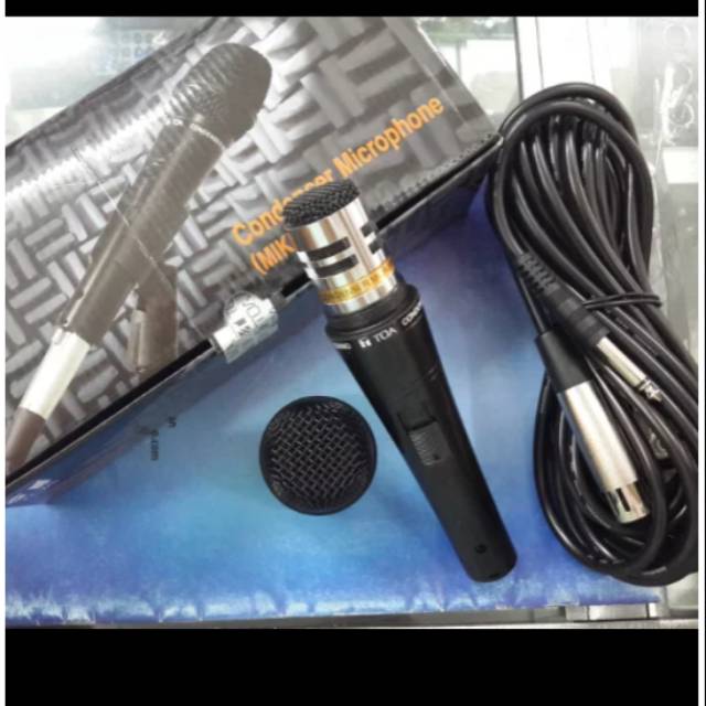 Mic kabel toa zm-300sa condensor.original toa.suara jernih dan sensitif.cocok buat imam