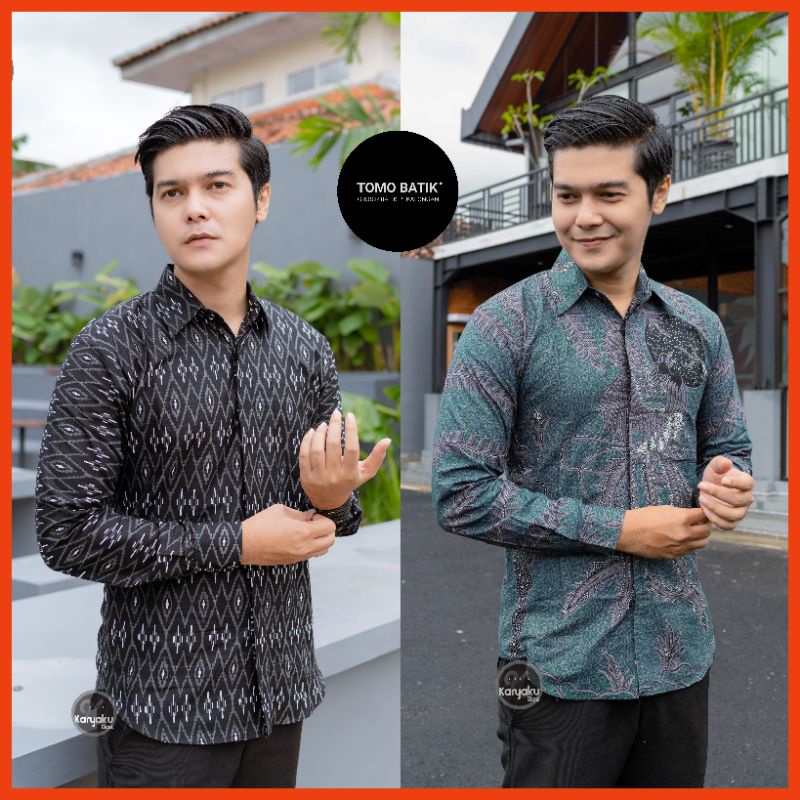 [ PROMO ] KEMEJA PRIA SLIMFIT LENGAN PANJANG KRMEJA BATIK ETNIK KEMEJA MOTIF BATIK KEMEJA TERBARU