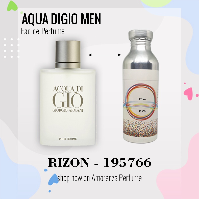 BIBIT PARFUM MURNI AQUA DIGIO MEN - RIZON NICA FRAGRANCE 100 ML