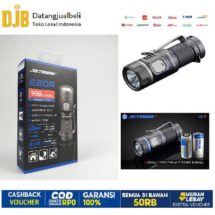 JETBeam Senter LED Luminus SST40 990 Lumens - E20R