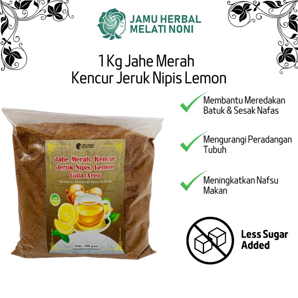 

p4yu Jahe Merah Temulawak Kunyit Asam Kayu Manis Bubuk Murni 1 Kg Gula Aren Herbal Orinal Melati