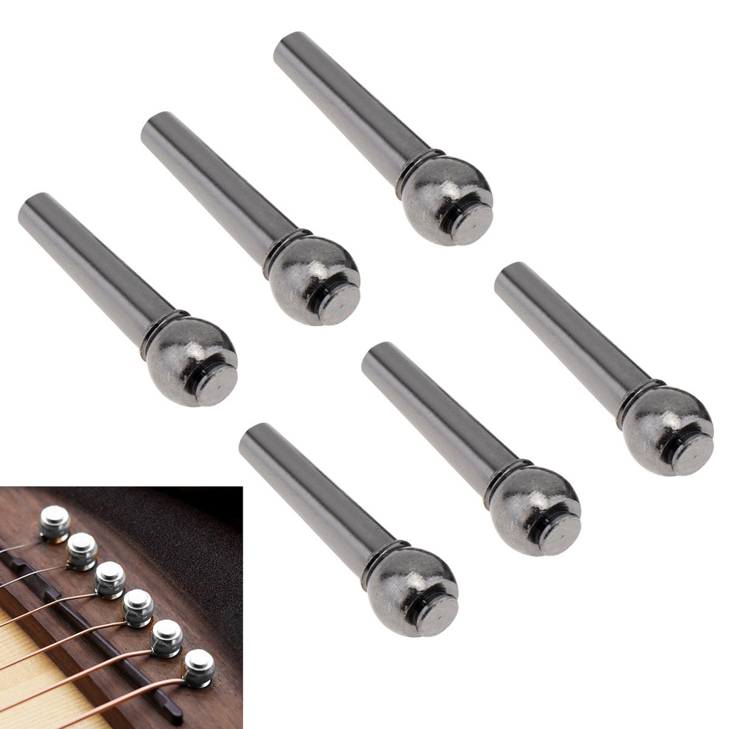 6pcs / Set Bridge Pin Senar Gitar Akustik Bahan Tembaga Murni