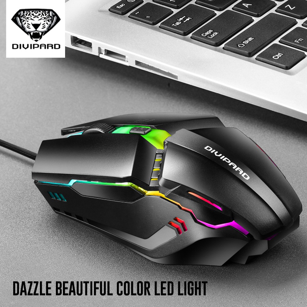 Mouse Gaming Kabel Divipard USB OP40 Colorful Backlight 1600 DPI