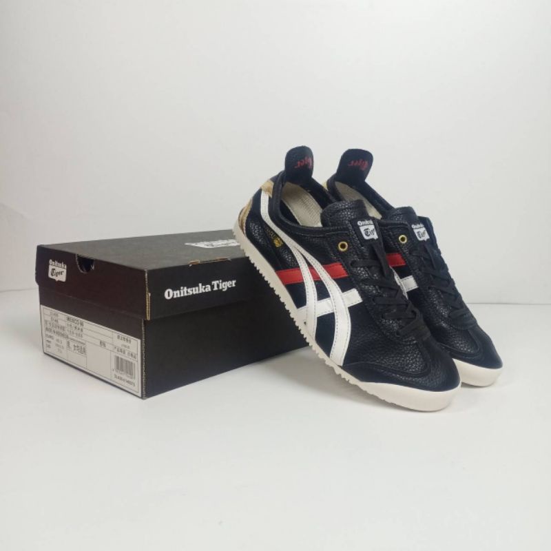 Sepatu Onitsuka Tiger Mexico 66 Black white Red X gold
