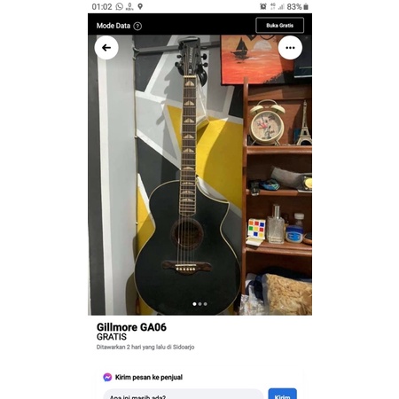 Gitar Gillmore akustik GA06