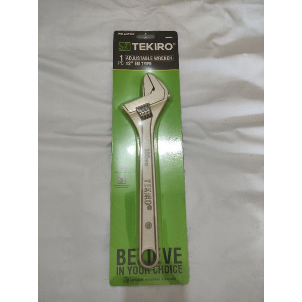 TEKIRO KUNCI INGGRIS 12 INCH/ KUNCI BAGO/ ADJUSTABLE WRENCH TEKIRO