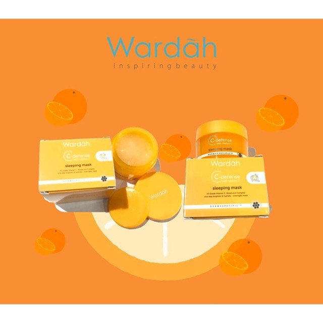wardah C defense sleeping mask