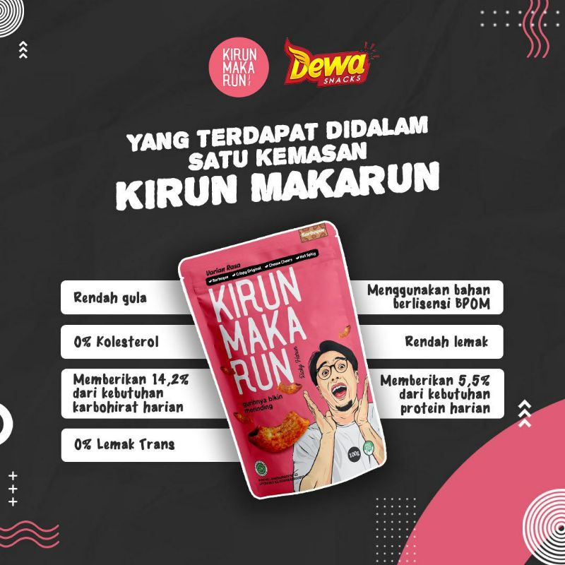 

READYYA!KeripikPisangSangDewa!DewanyaPisang!OfficialKirunMakarunMakaroniOfficialProductbyRickyHarun.