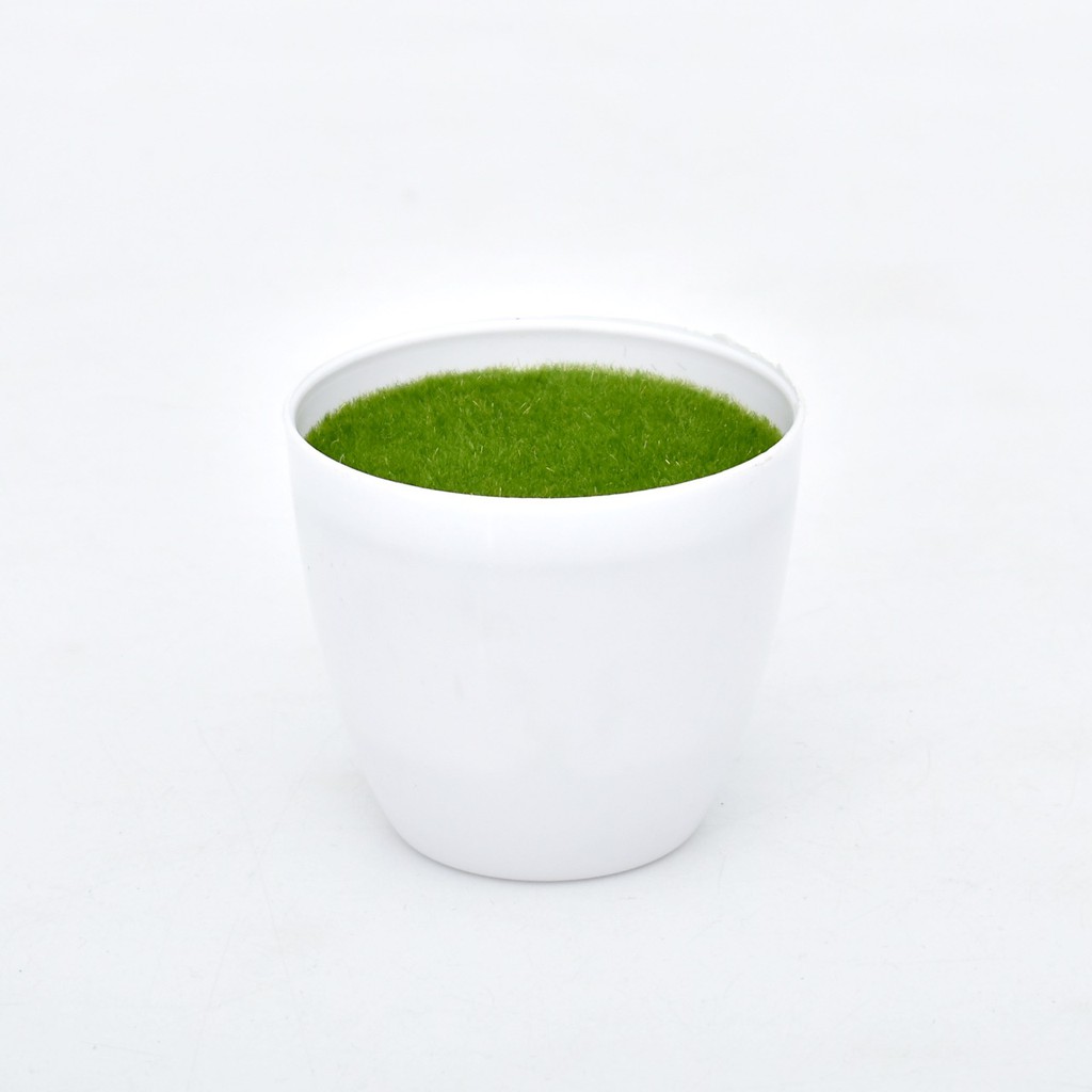 COD / TL88 POT BUNGA PLASTIK MODEL BULAT PETAK LOVE WARNA PUTIH P9991-7