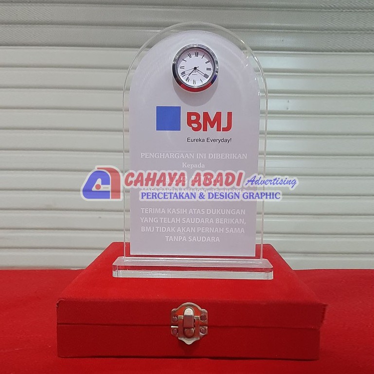 Plakat Akrilik Jam | Plakat Akrilik Custom | Plakat Kenang - Kenangan