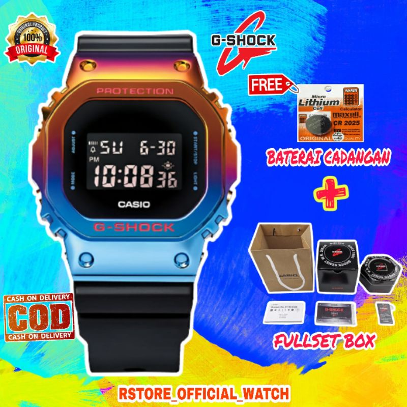 【NEW】Casio G-Shock GM-5600SN Jam Tangan Pria Analog Digital Sporty Watch, G Shock Pria Wanita Casual