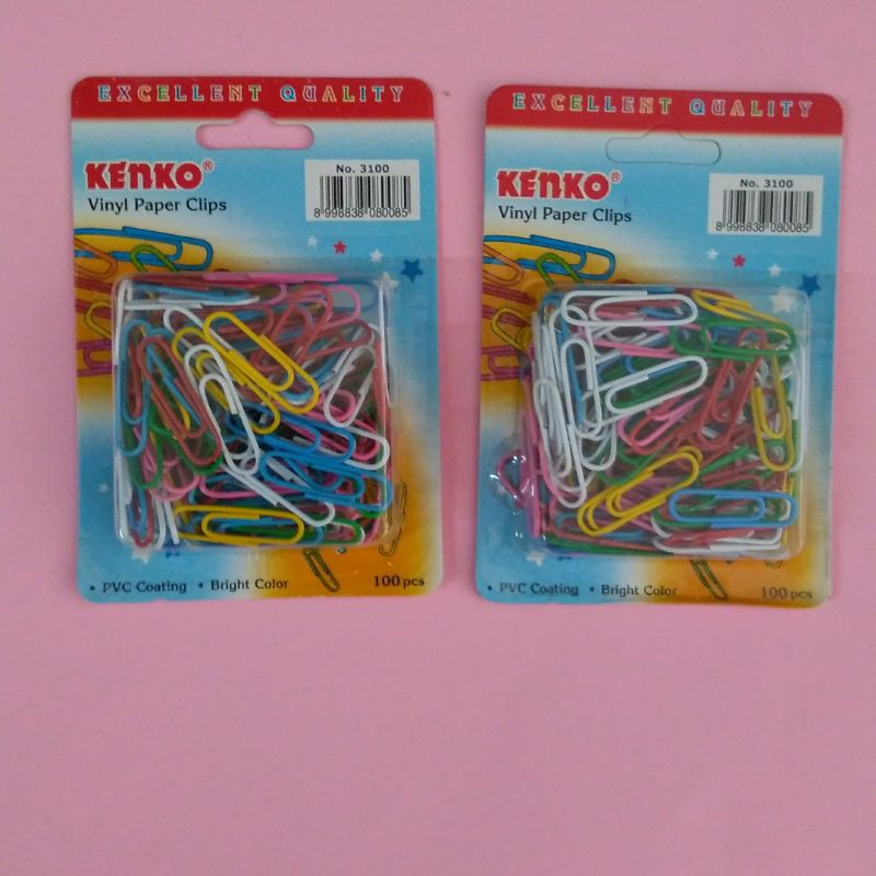 

Paper clip warna KENKO lapis vinyl