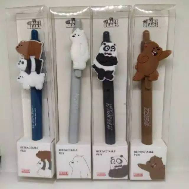 

We Bare Bears Green Retractable pen 0.5mm ( Black )