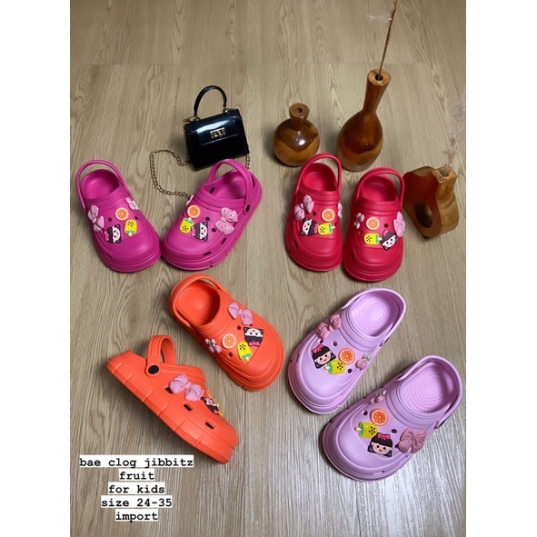 GJAZ SANDAL CLOG ANAK IMPORT JIBBITZ