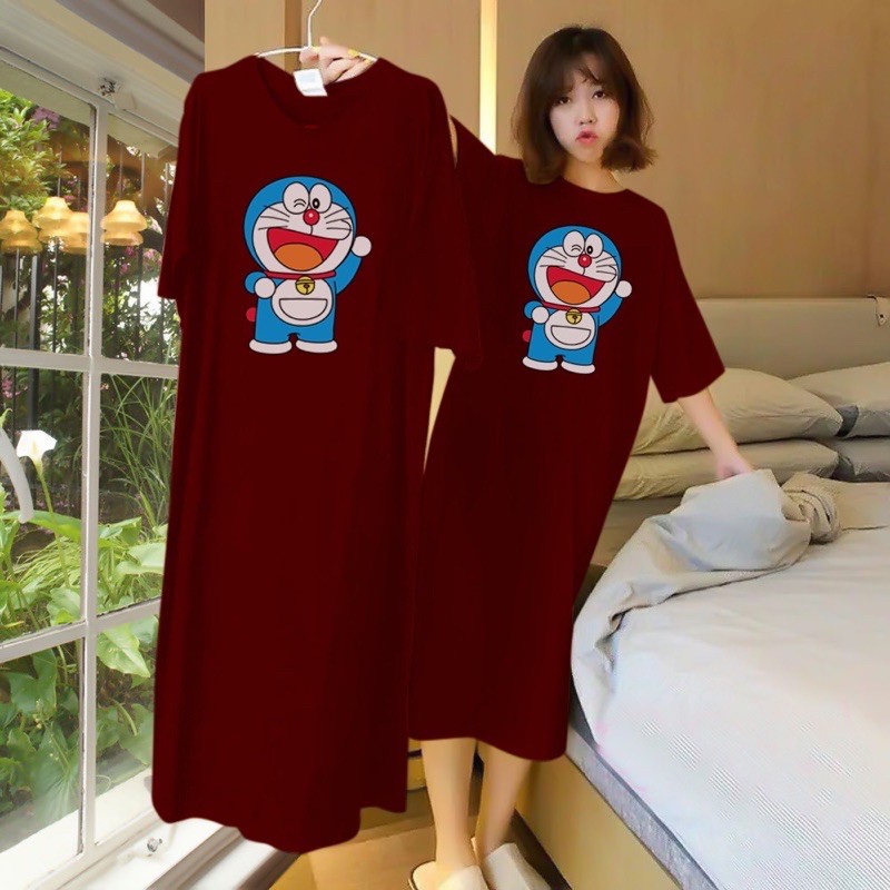 JUMBO DRESS DORAEMON | DRESS JUMBO DORAEMON | DRESS WANITA