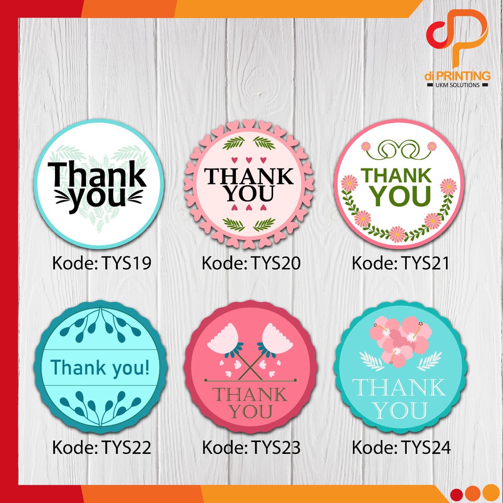 

Stiker Thank You label 2022 Support My Small Bussiness / Thank You for your order PART 4