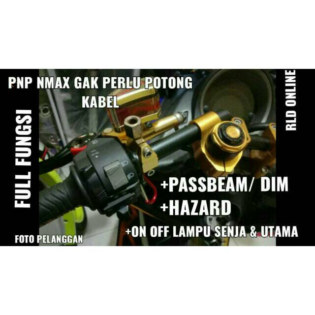 Holder saklar kiri lokal pnp YAMAHA nmax nouvo z beat street old SUZUKI satria 2tak shogun  tornado 