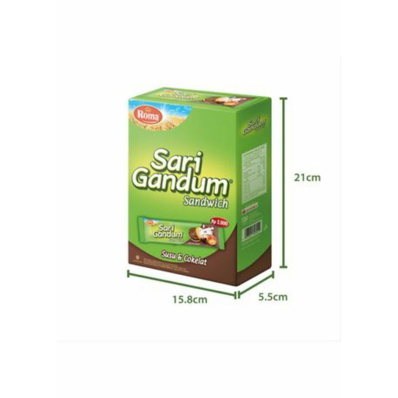 

Roma Sari Gandum Sandwich Coklat