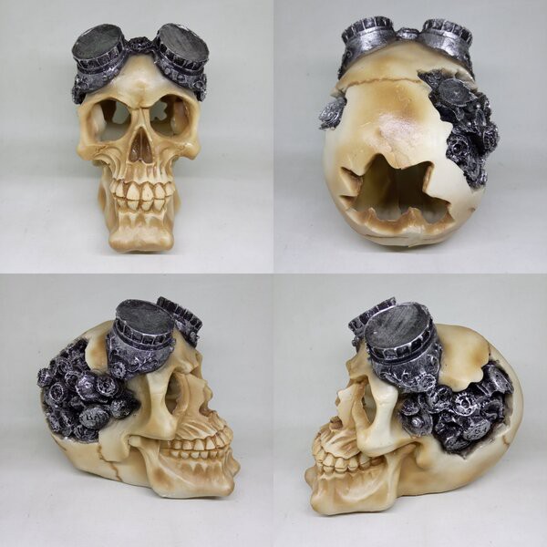 Ornamen Tengkorak Skull Besar Hiasan Aksesoris Aquarium Aquascape