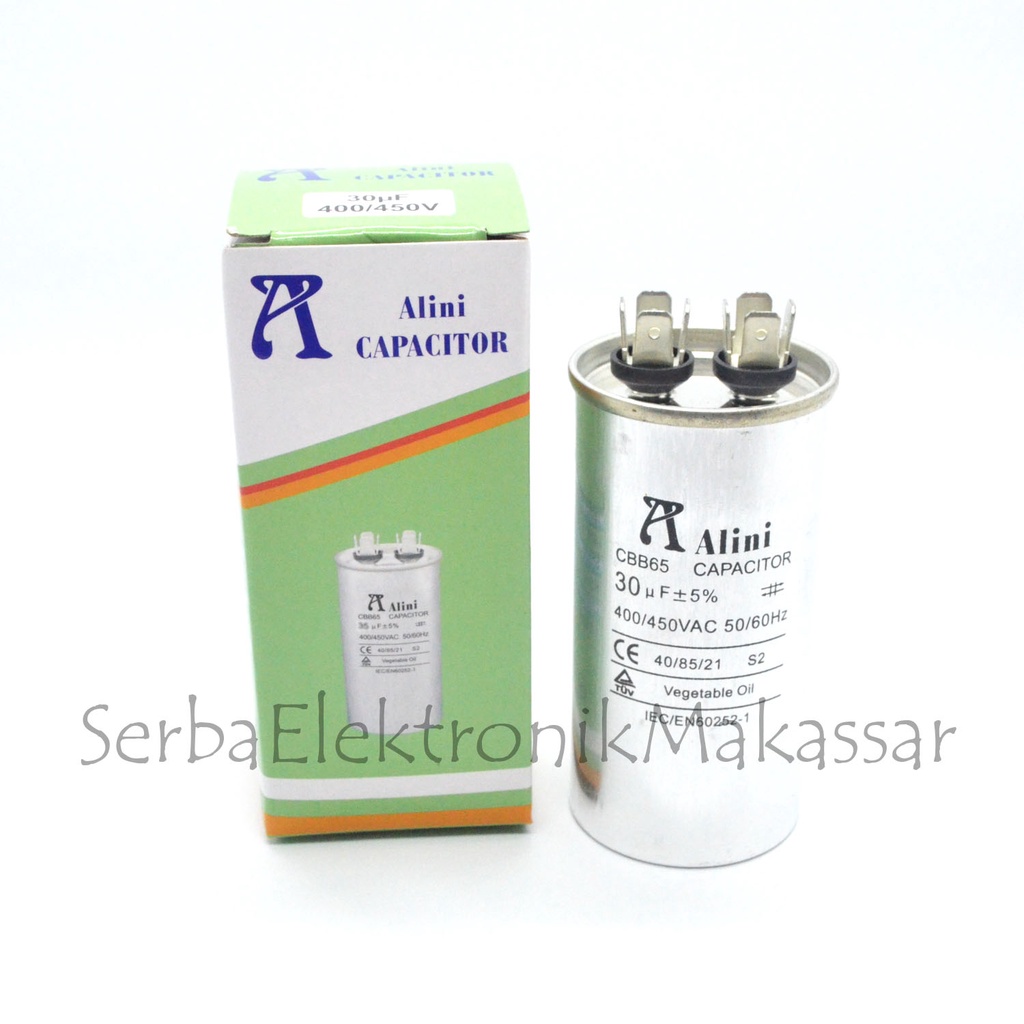 Kapasitor Capasitor AC 15uf 20uf 25uf 30uf 35uf 40uf 450V ALINI Aluminium Skun