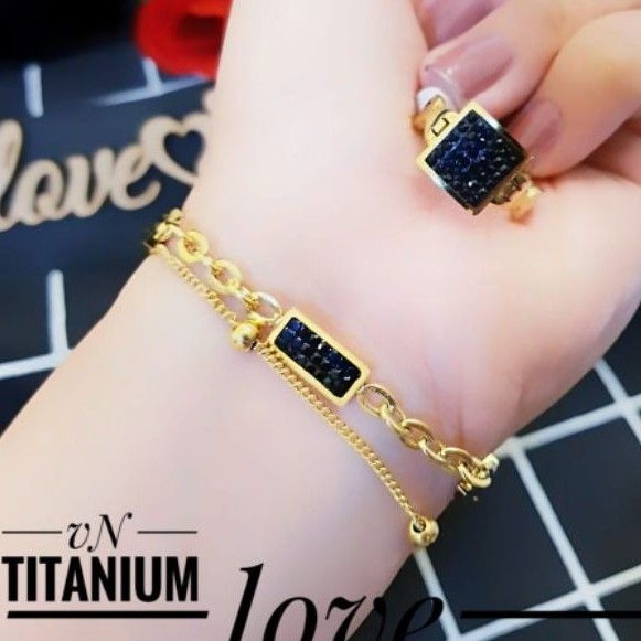 Titanium gelang dan cincin 231