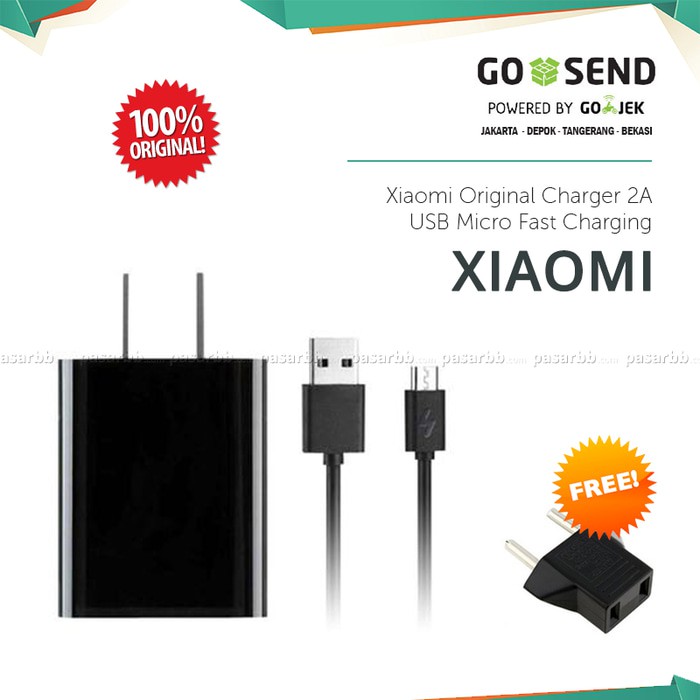 Xiaomi Original- QC 2.0 2A/9v USB Micro Fast Charging-MDY-03-EB