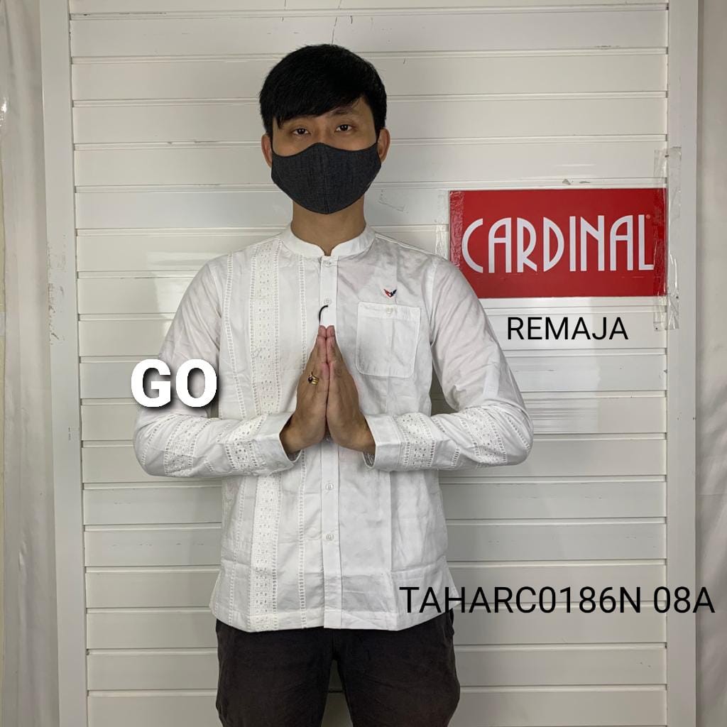 gos CARDINAL KEMEJA KOKO YOUTH Pakaian Atasan Pria Hem Remaja ABG Original Lengan Panjang