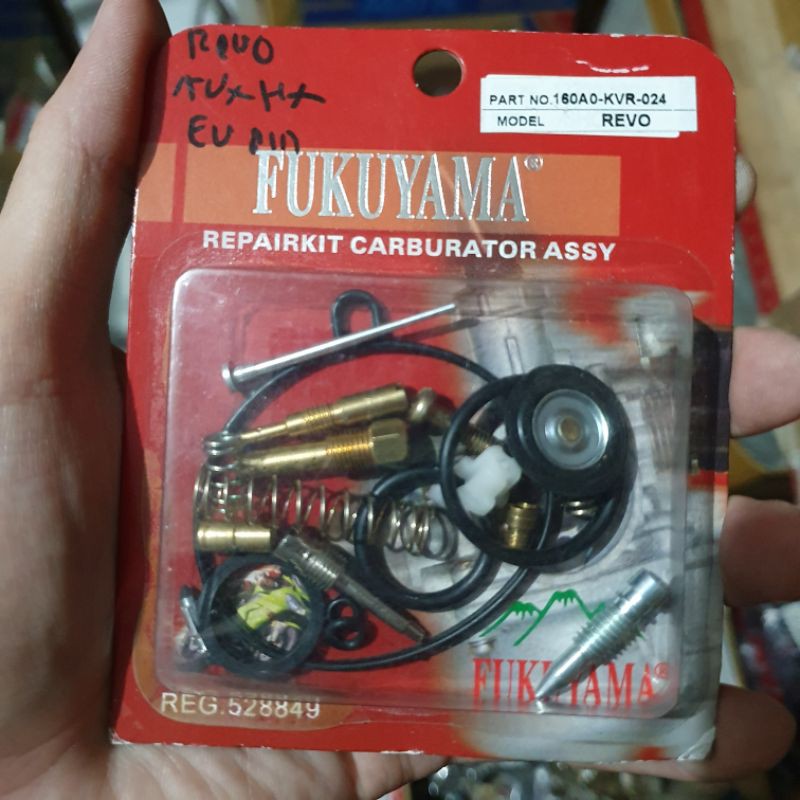 Repairkit revo lama fit new lancip fukuyama setelan spuyer karburator set honda revo lama supra fit 