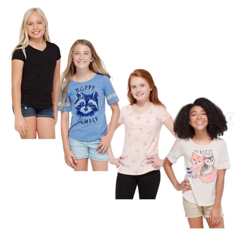 Kaos Anak Perempuan size 6y 16y 20y / Kaos Anak Cewek / Kaos anak murah