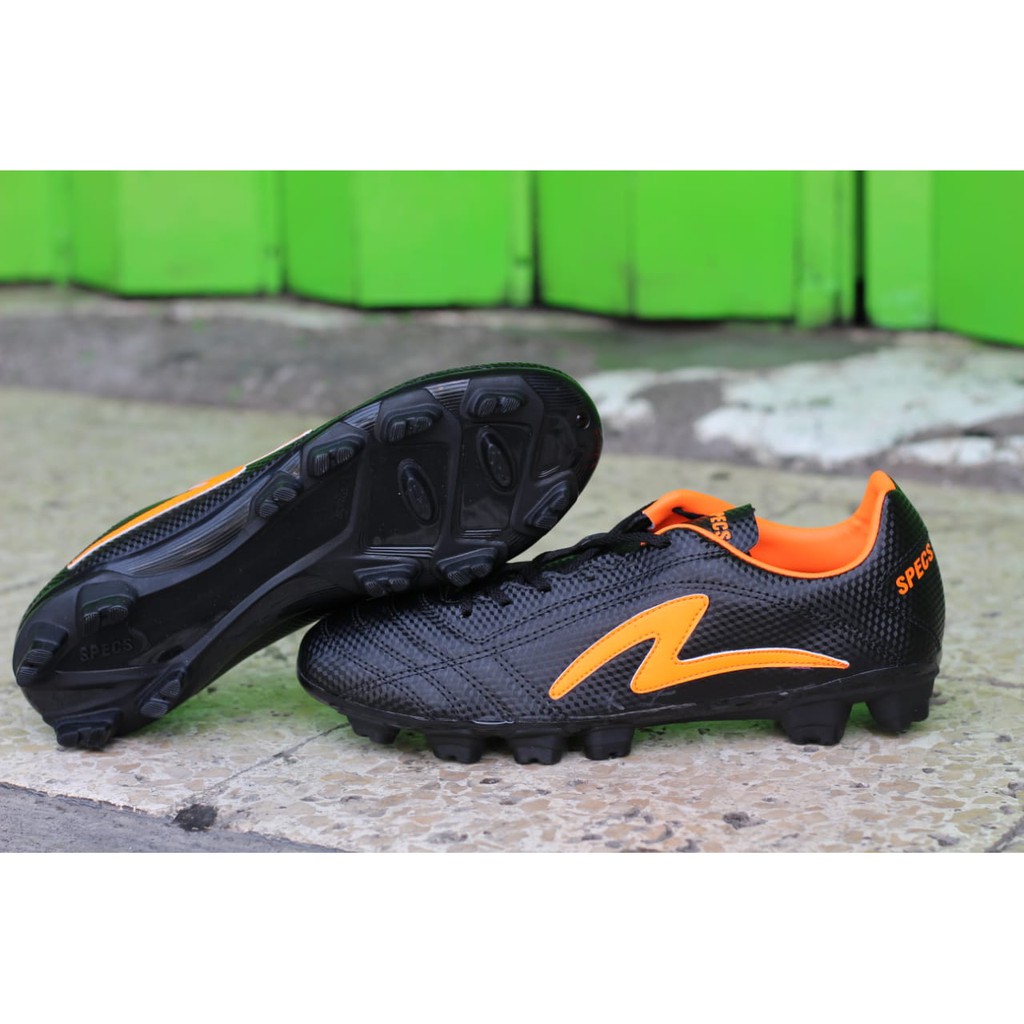sepatu bola specs porto FG 19 Black Orange