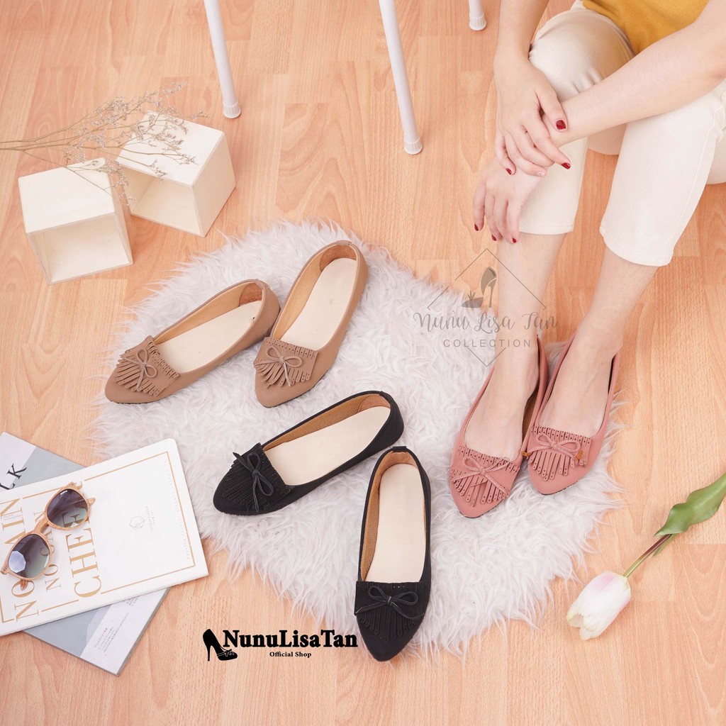 COD Diskon Aneka Flat shoes Balet Sepatu teplek wanita