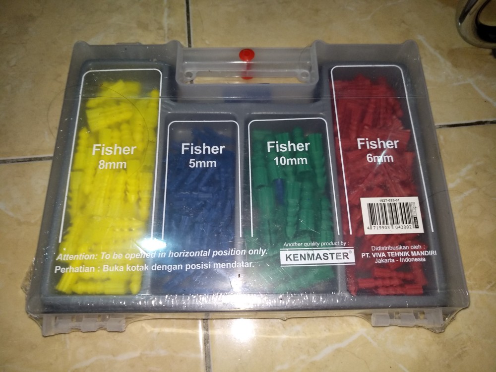 Kenmaster Set Mata Bor Besi Kayu Beton C3001 Mata Obeng Fisher Komplit