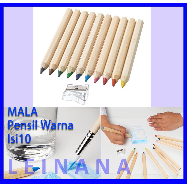 

PENSIL WARNA satu set pensil warna isi 10 pcs / pensil warna panjang 12 cm