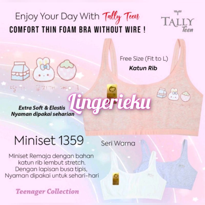 Tally 1345 1346 1359 1382 8236 Bra BH Anak Perempuan Miniset Tally