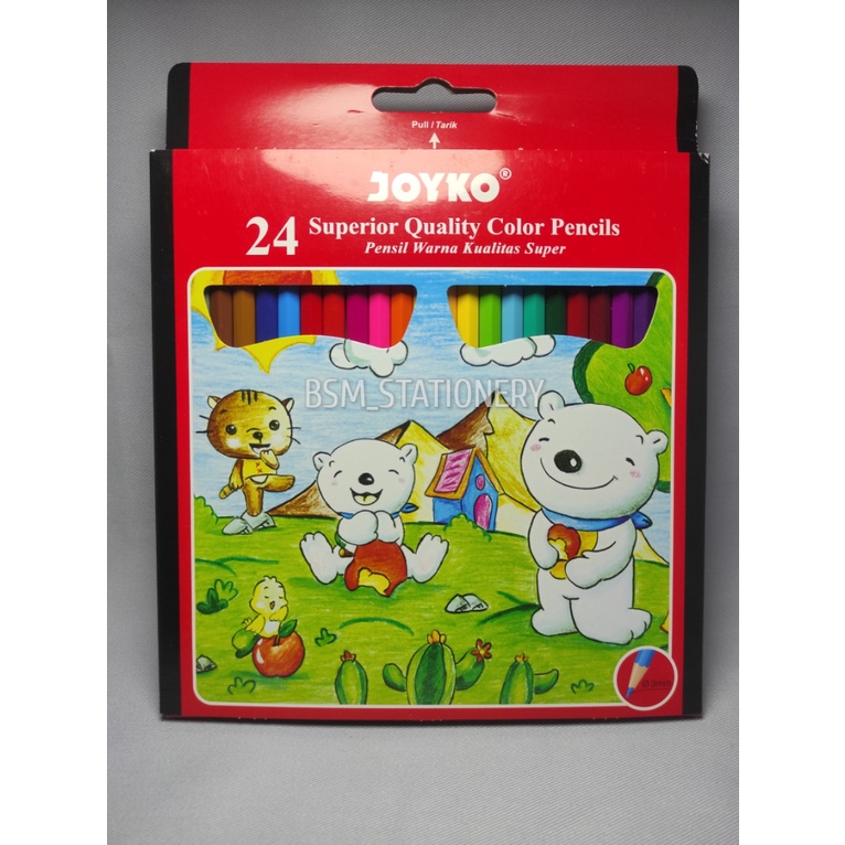 

JOYKO PENSIL WARNA 24 WARNA PANJANG