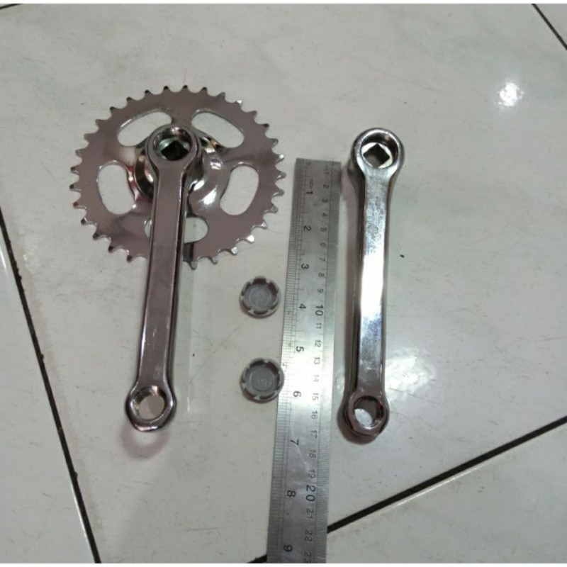 Gir sepeda gigi 32 chainwheel and Crank gear 32 united goes depan