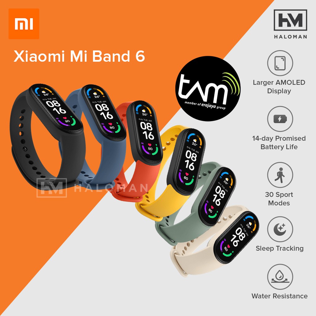 Xiaomi Miband 6 Smart Band Mi Band 6 Amoled Original