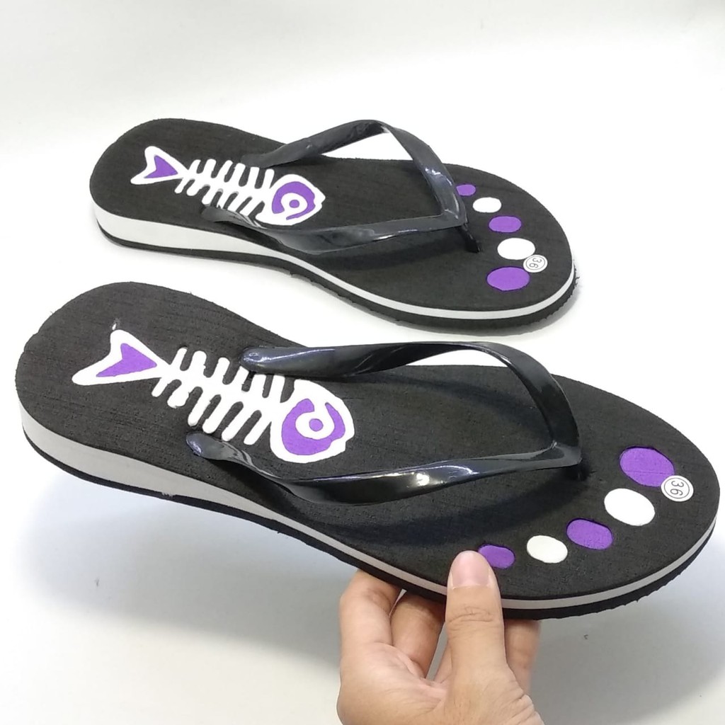 Sendal Wanita Jepit Harian Santai -Sendal Jepit Perempuan Harian - Sandal Jepit Wanita Ringan HITAM
