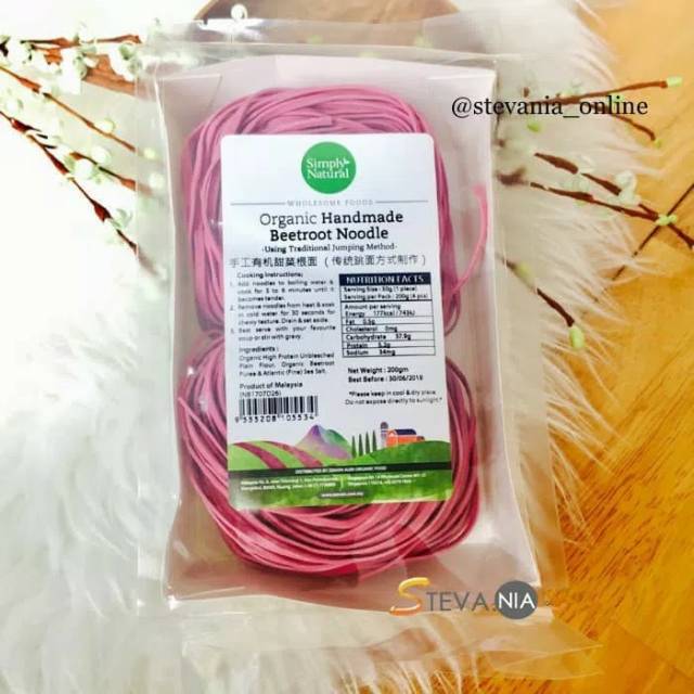 

Simply Natural Handmade Beetroot Mee Sua 200g